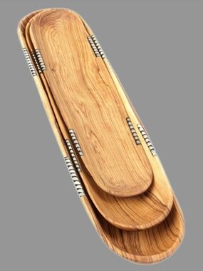 NEW TO THE MARKET Bone Inlay Batik Nesting Trays